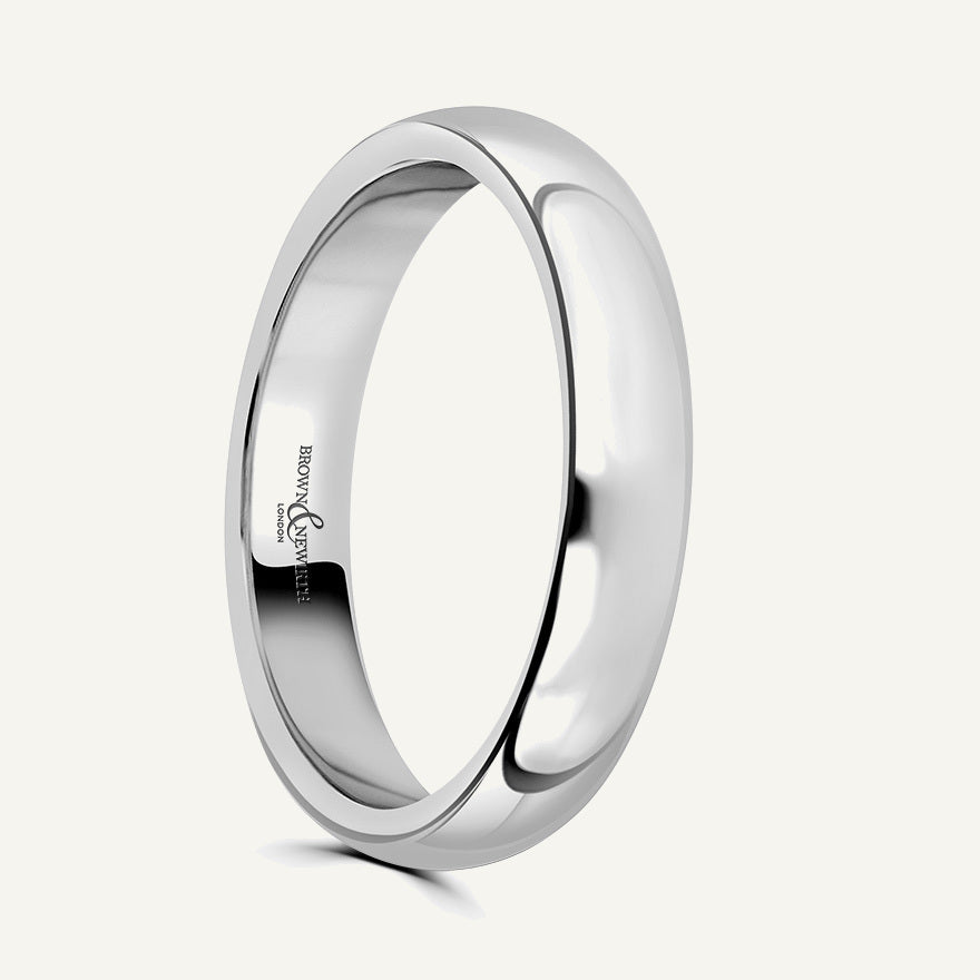 Gents D-Shape Wedding Ring