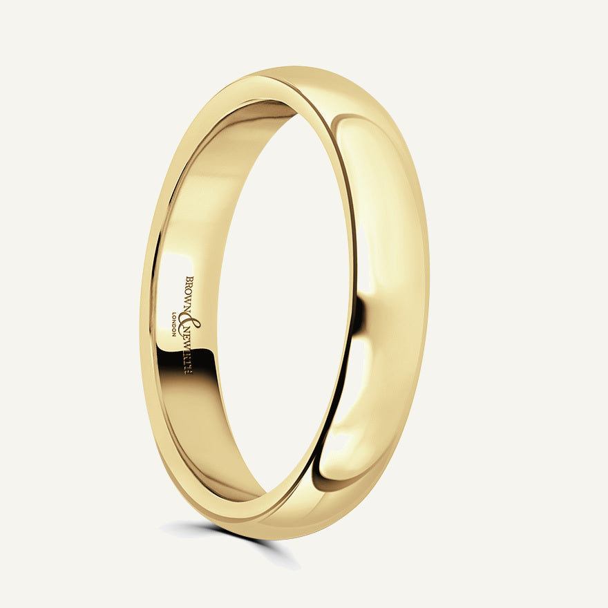 Ladies D-Shape Wedding Ring