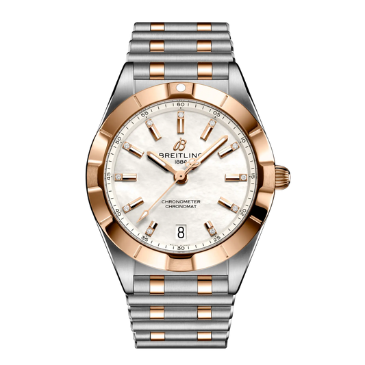 Breitling Chronomat 32 women’s watch in stainless steel and 18ct red gold with two-tone bracelet