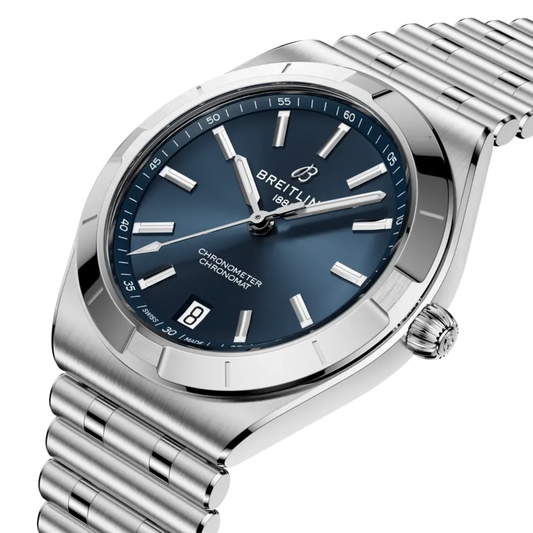 Breitling Chronomat Automatic 36mm Blue Dial Steel Watch