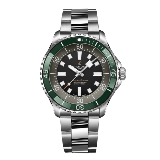 Breitling Superocean Automatic 44 dive watch with sapphire crystal and 300m water resistance