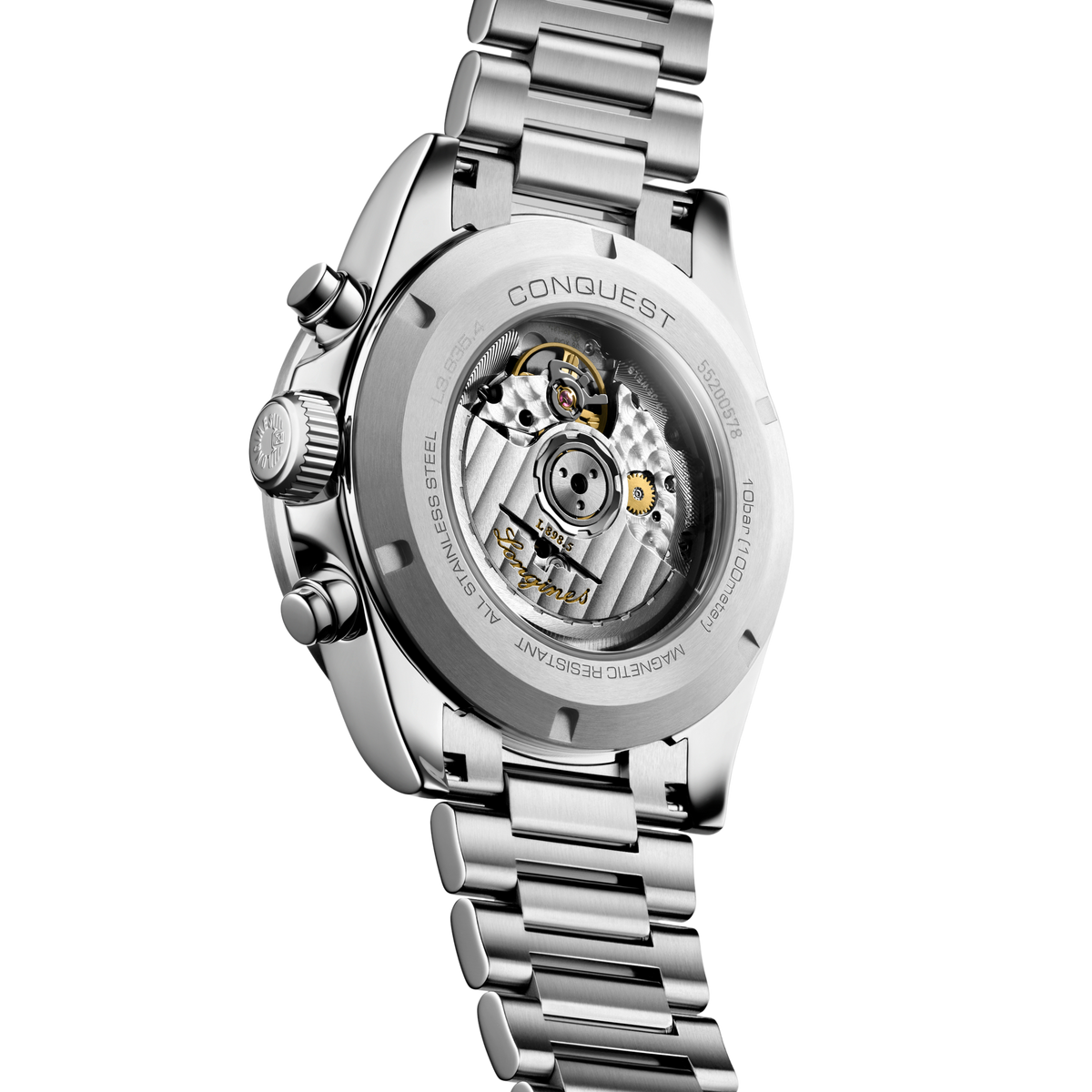 Longines Conquest Chronograph 42mm Silver & Green Dial Automatic Watch