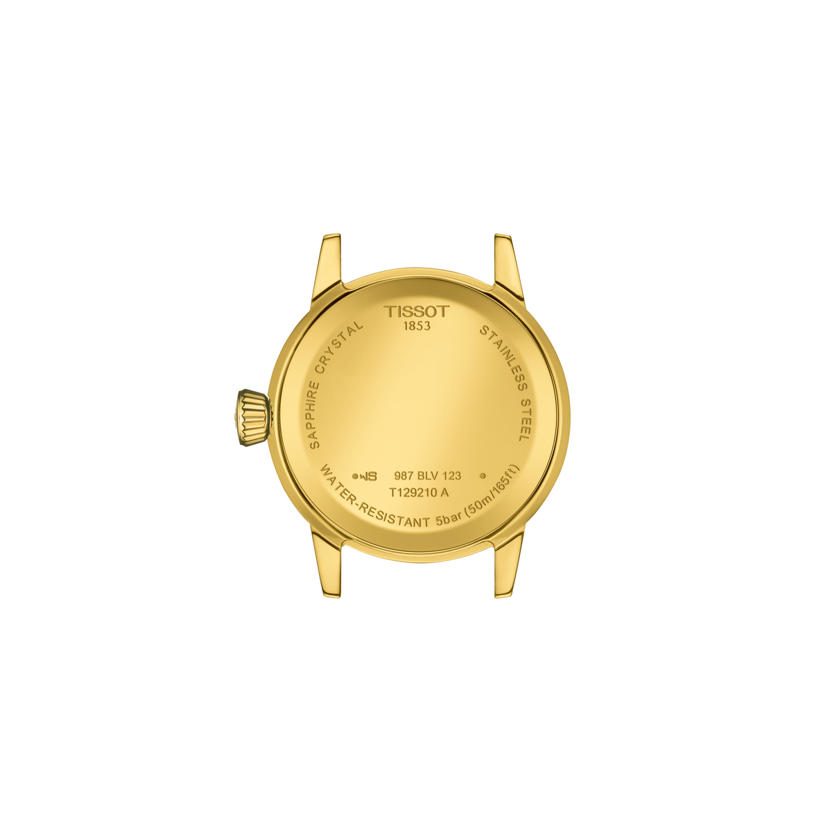 caseback view displaying the solid construction, designed for durability while maintaining a lightweight and comfortable wear