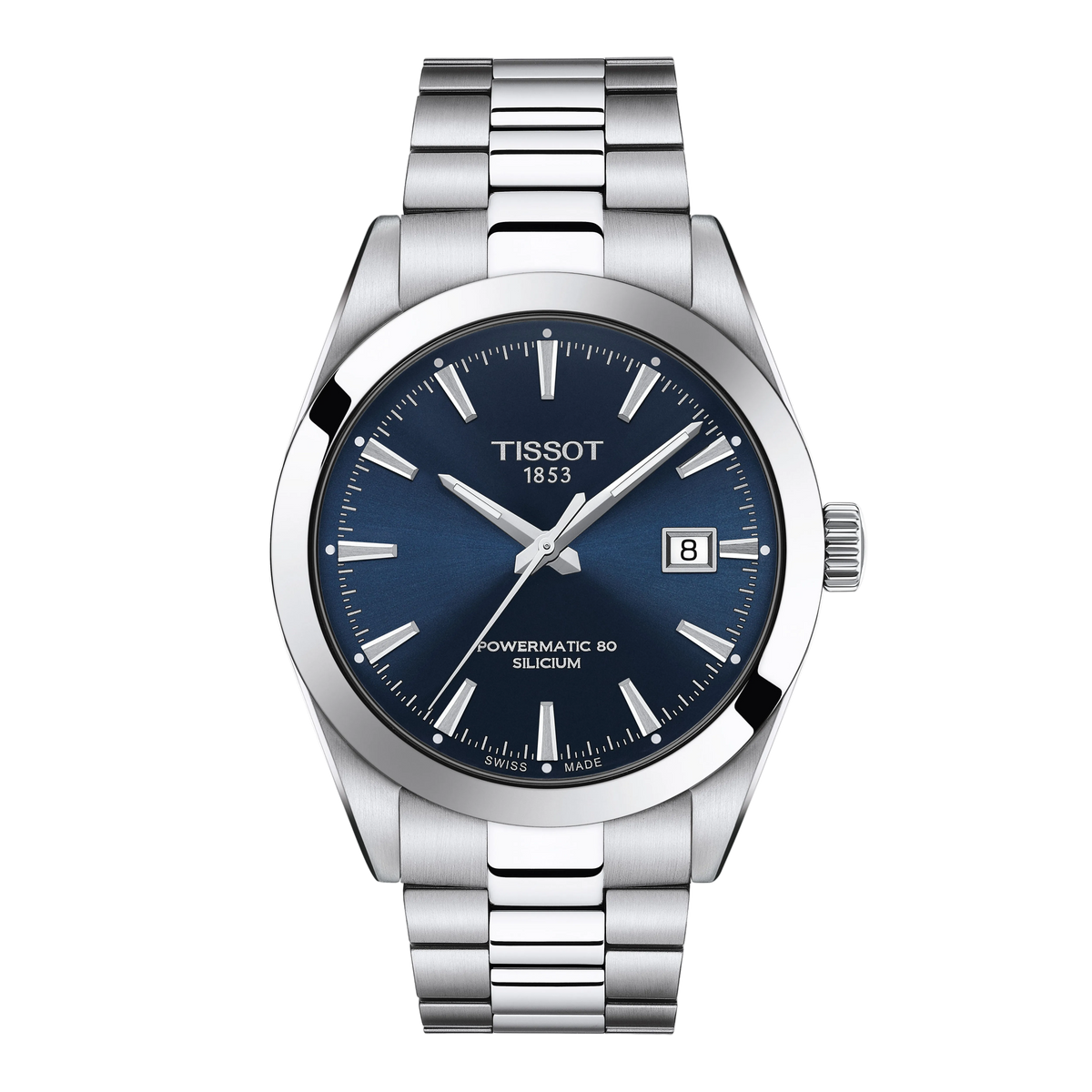 Tissot Gentleman Powermatic 80 Silicium 40mm Blue Dial Watch