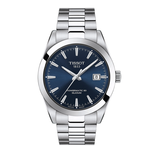 Tissot Gentleman Powermatic 80 Silicium 40mm Blue Dial Watch