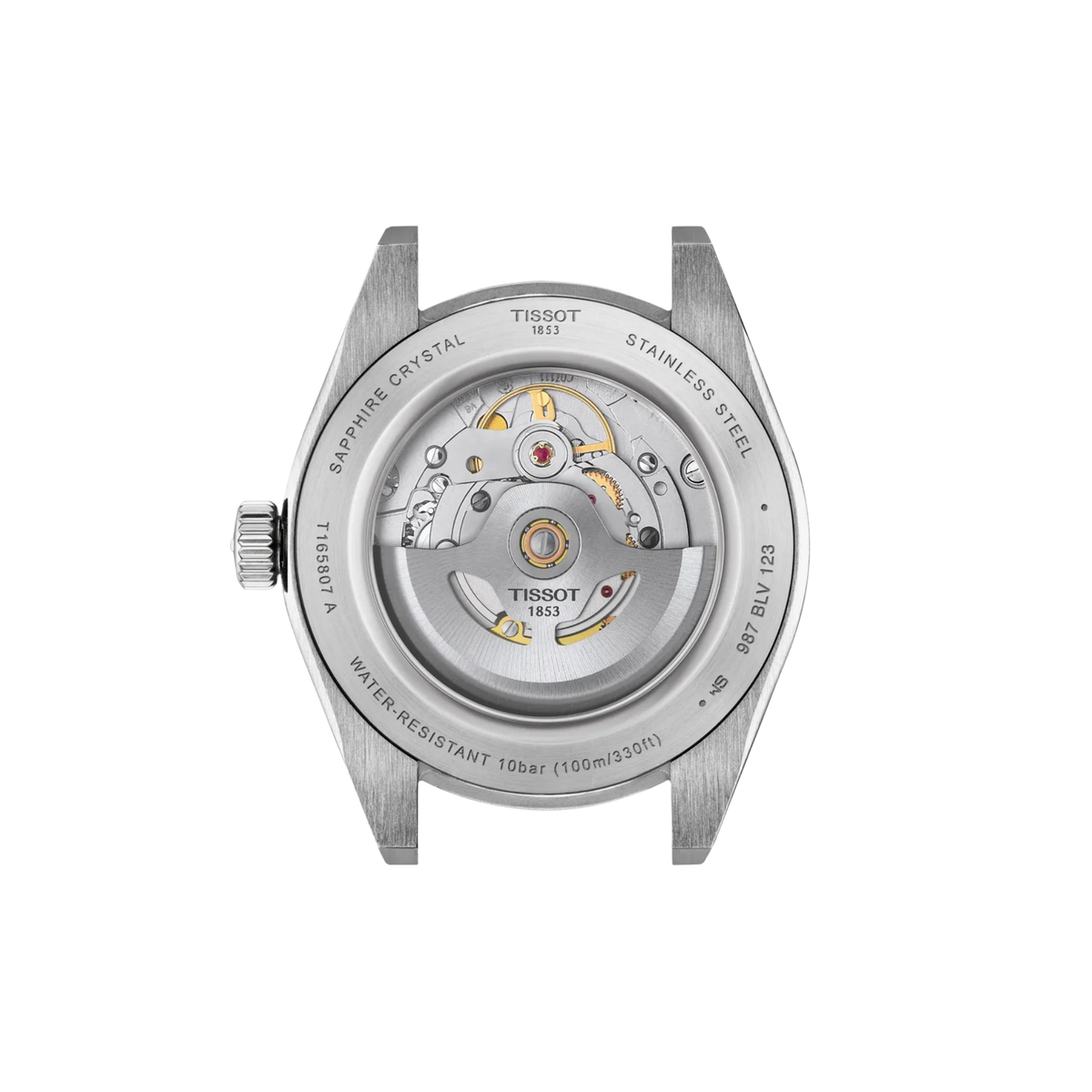 Classic Tissot Gentleman stainless steel wristwatch with Powermatic 80 movement.