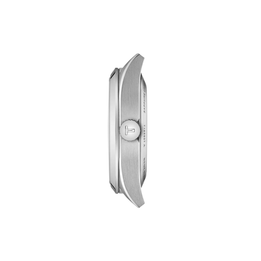 Side view of Tissot Gentleman Automatic 38mm Green Dial Watch