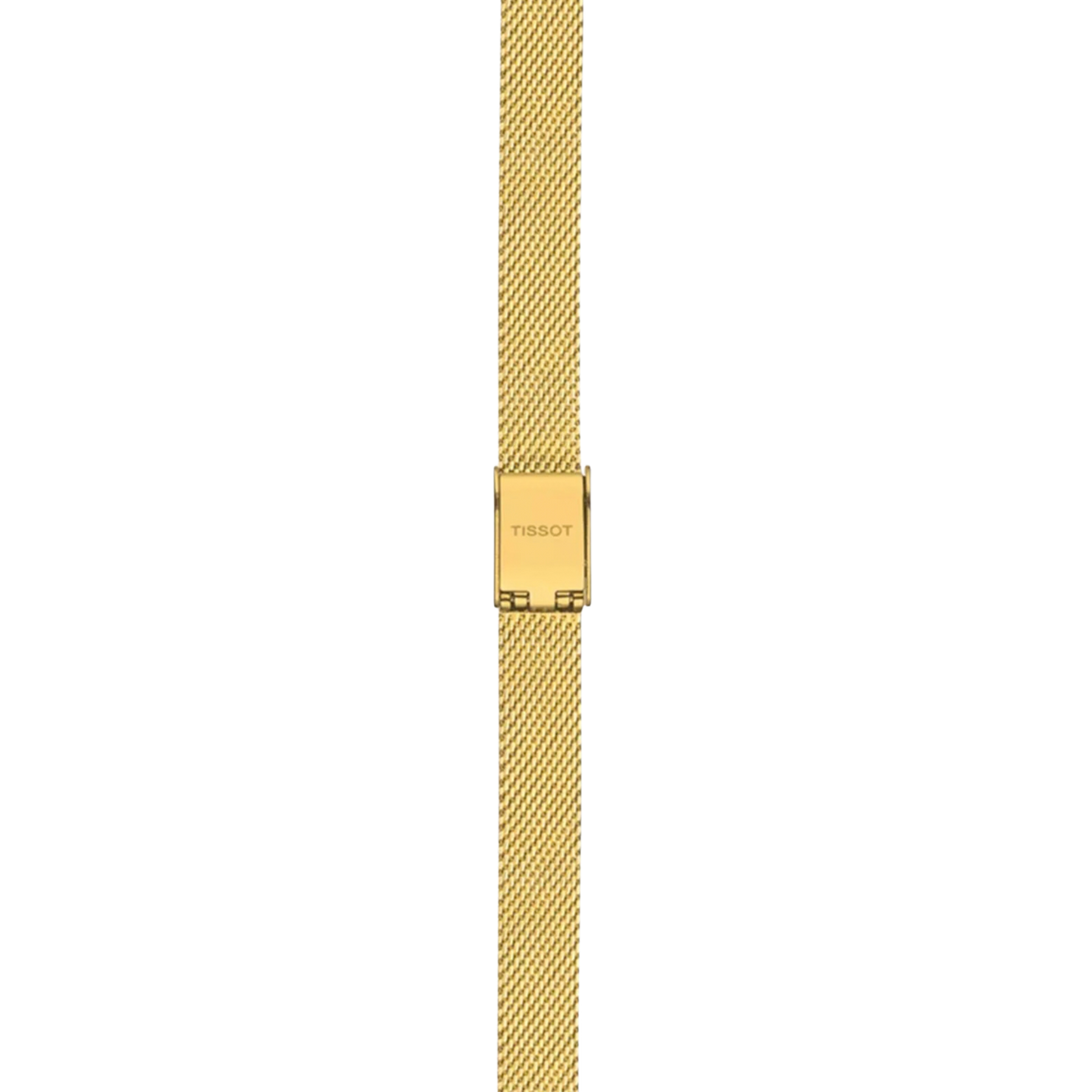 Tissot Lovely Square combining a delicate 20mm stainless steel case with yellow gold PVD coating, a silver dial and precise Swiss quartz movement.
