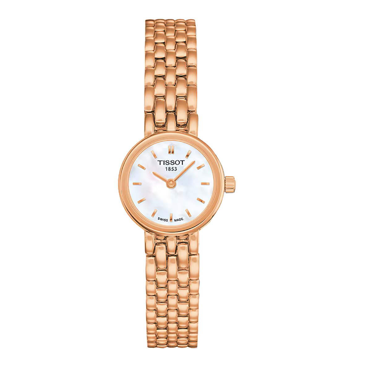 Tissot Lovely Round 19.5mm Mother of Pearl Dial Watch front view 
