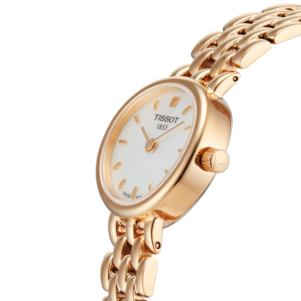 Tissot Lovely Round 19.5mm Mother of Pearl Dial Watch Side View