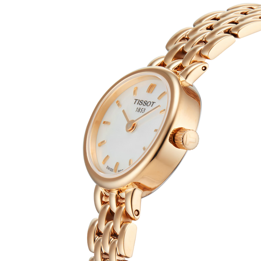 Tissot Lovely Round 19.5mm Mother of Pearl Dial Watch Side View