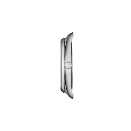 A scratch-resistant sapphire crystal protects the display, while the narrow bezel creates a clean and contemporary appearance.