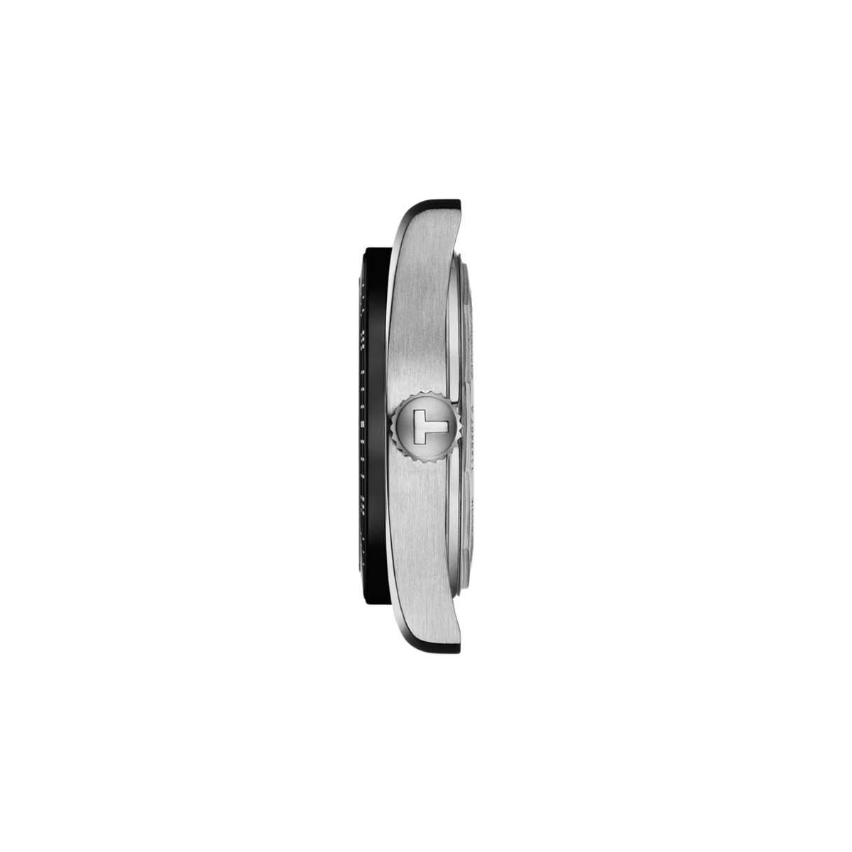 Tissot PR516 Powermatic 80 38mm, featuring a stainless steel case, white dial, black PVD detailing and Swiss automatic movement.
