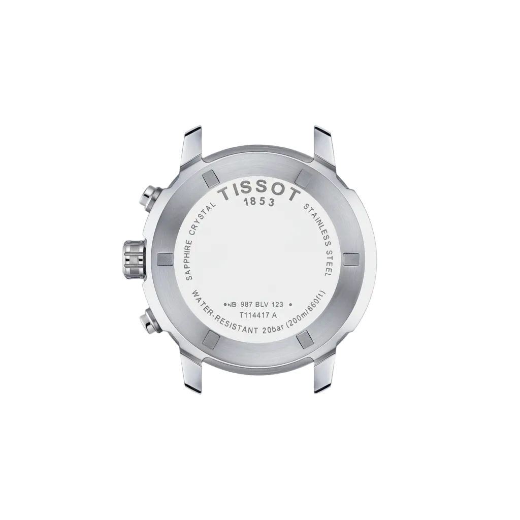 caseback image displaying the robust stainless steel construction and durable finishing, built for reliable daily performance and active lifestyles