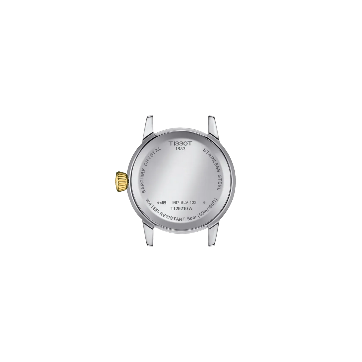 Tissot Classic Dream Lady women's watch with stainless steel bracelet.