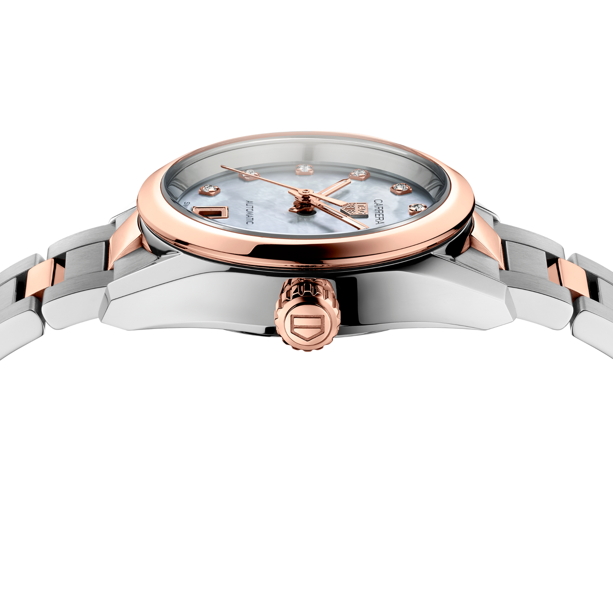 TAG Heuer Carrera Date 29mm Diamond Dial Two-Tone Watch