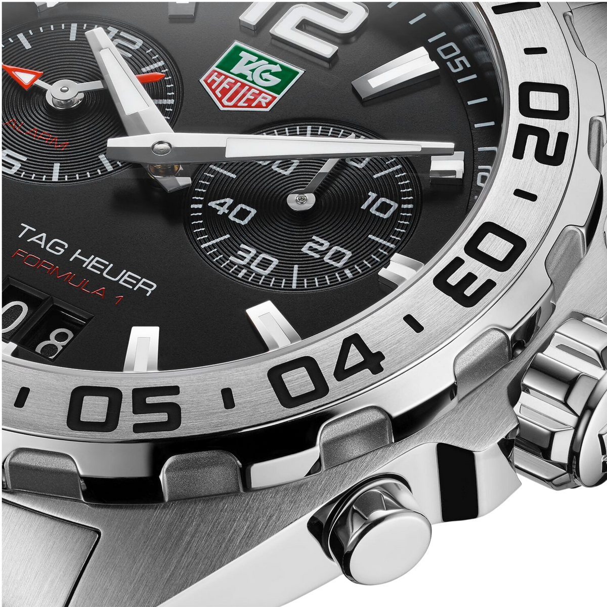 The TAG Heuer Formula 1 is designed for those who appreciate precision, performance and sporty styling. Inspired by the excitement of Formula 1 racing, this timepiece delivers reliable functionality in a bold and contemporary design suited to everyday wear.