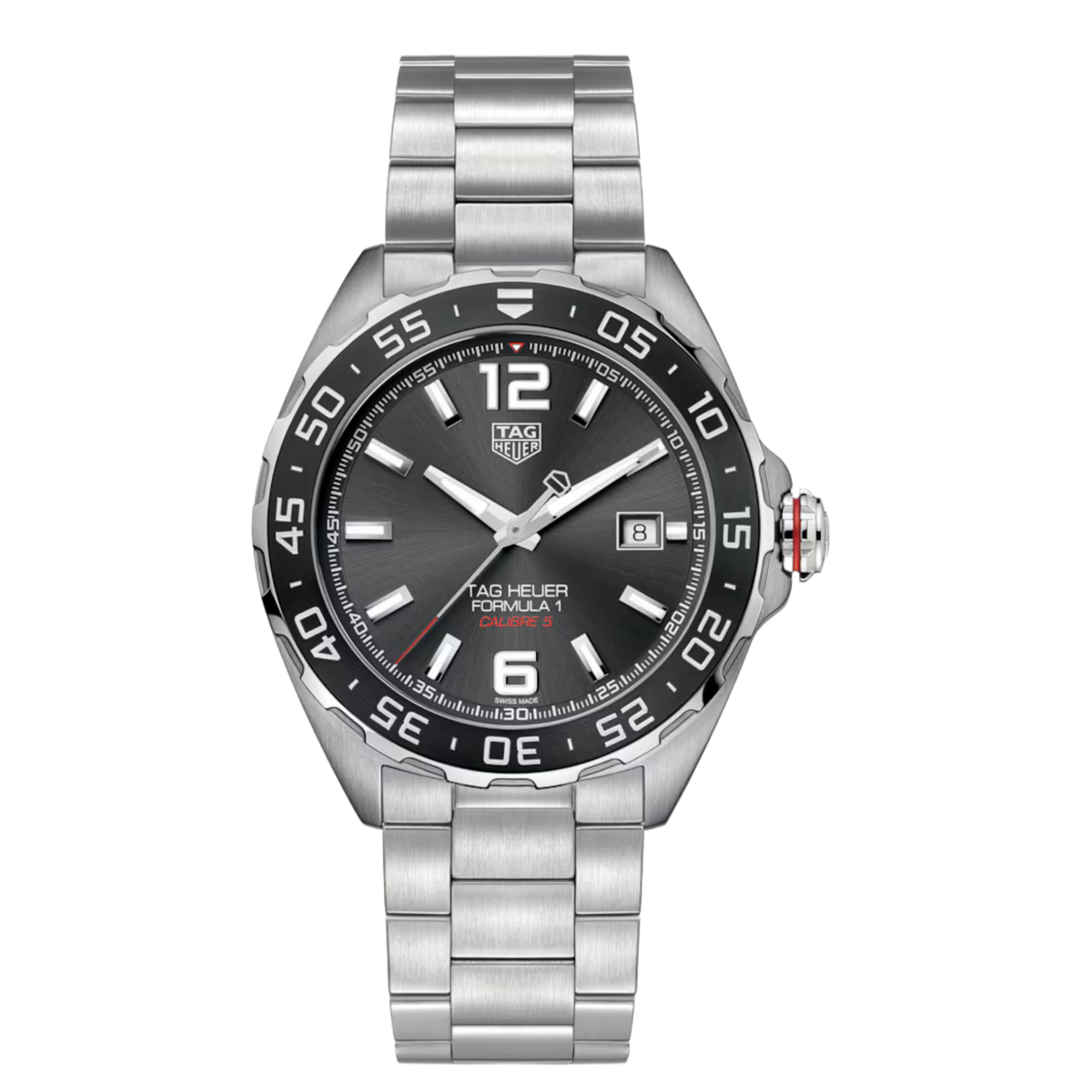 TAG Heuer Formula 1 Date 43mm Steel Grey Dial Watch