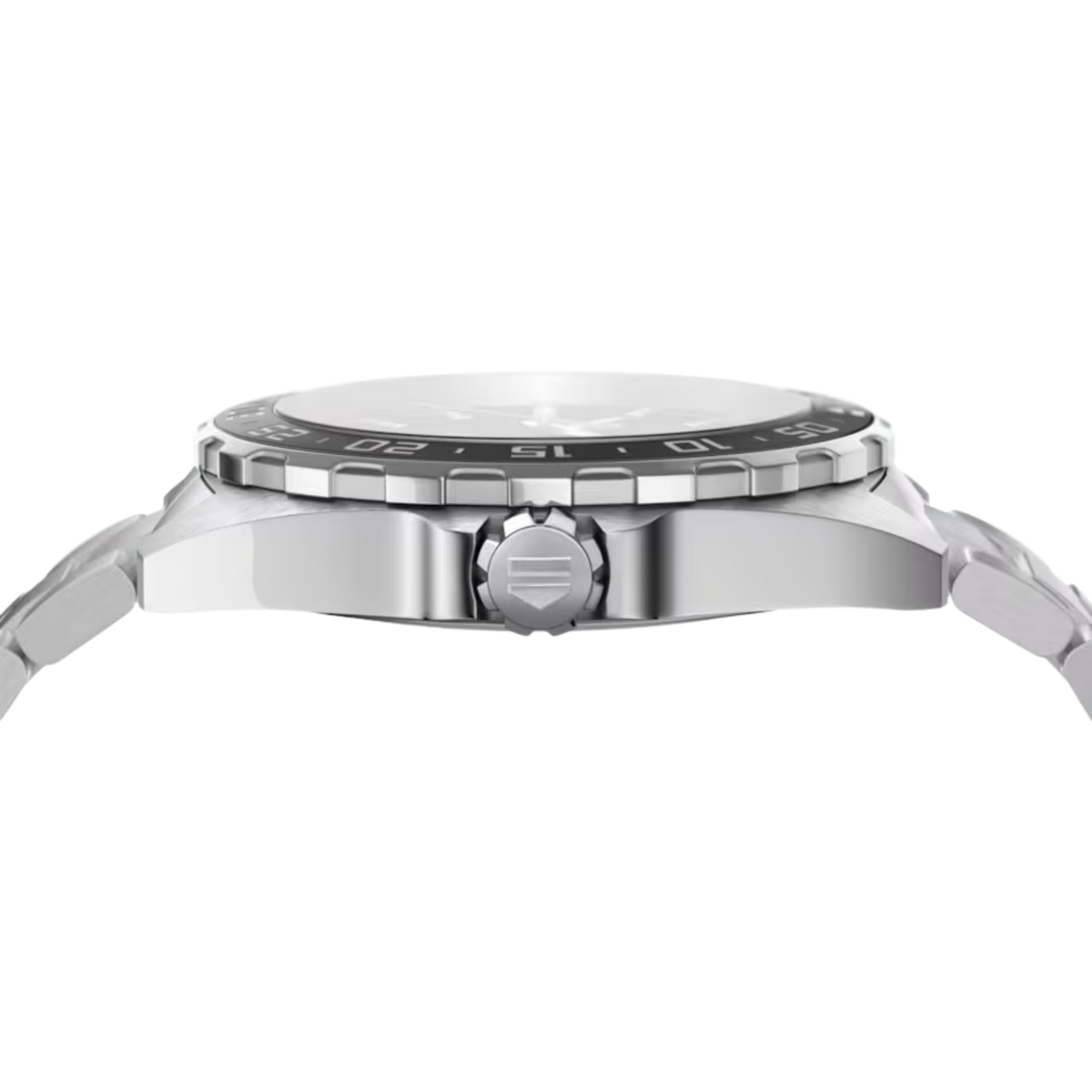 Middle View of TAG Heuer Formula 1 Date 43mm Steel Grey Dial Watch