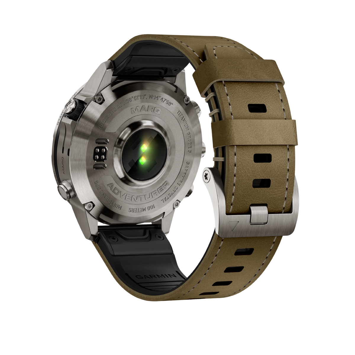 Garmin MARQ Commander Carbon Edition 46mm smartwatch with tactical features, AMOLED touchscreen, advanced navigation and fitness tracking.