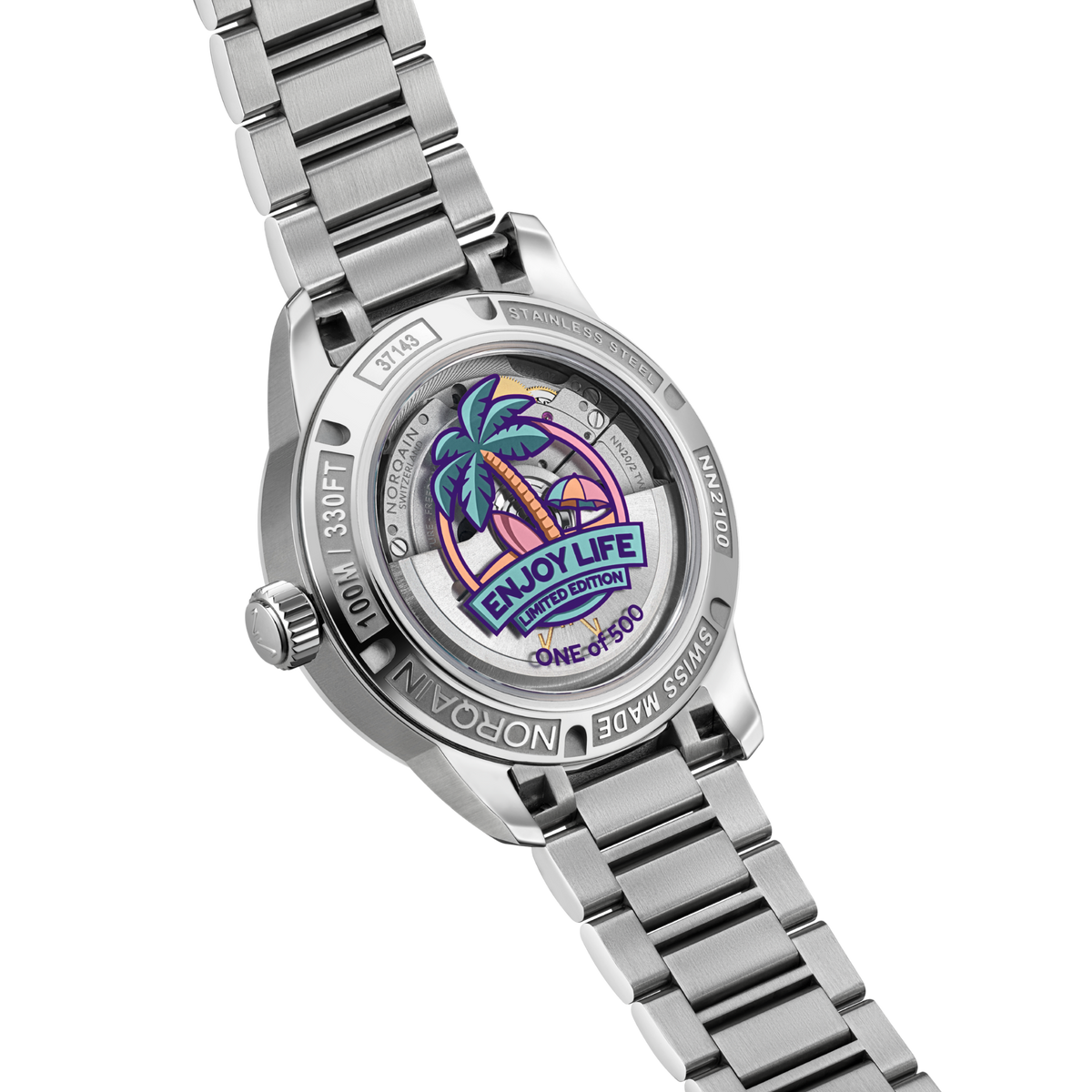 From its colourful world map dial to its practical jumping-hour GMT complication, the NORQAIN Freedom GMT Enjoy Life "Holiday" Limited Edition is built for those who never stop exploring.