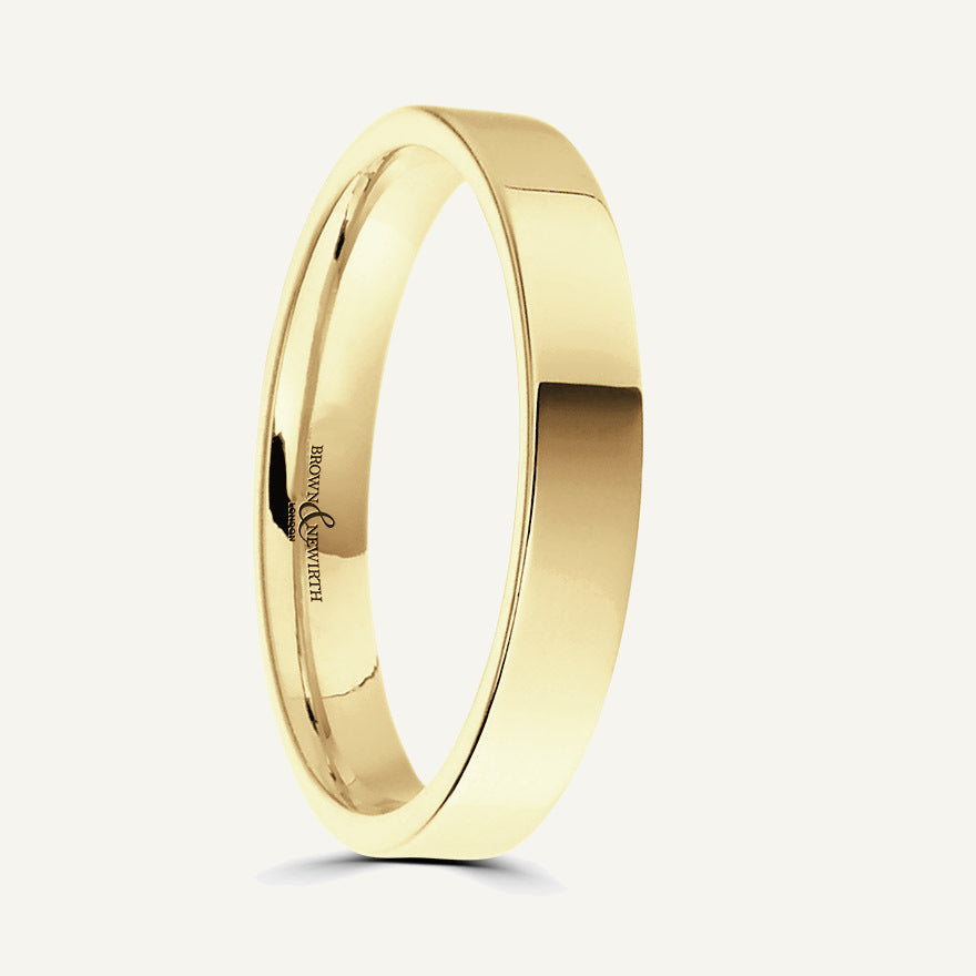 Gents Flat Court Wedding Ring