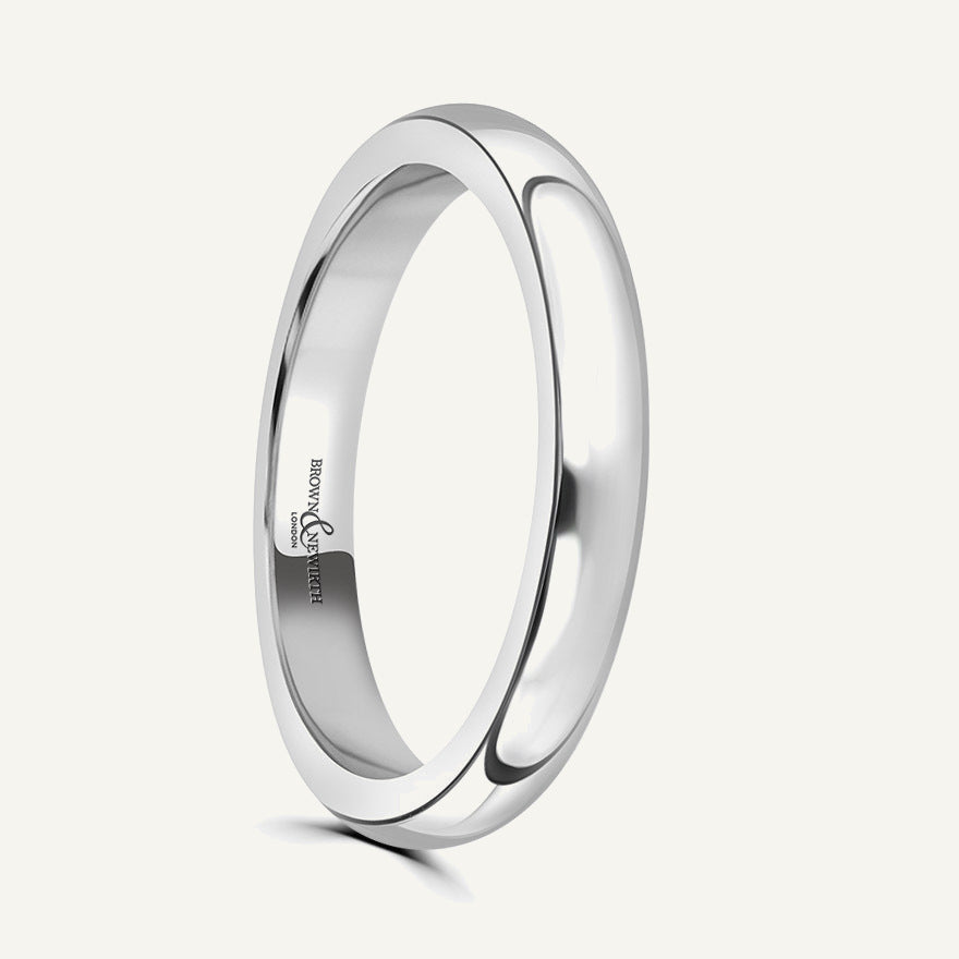 Ladies D-Shape Wedding Ring