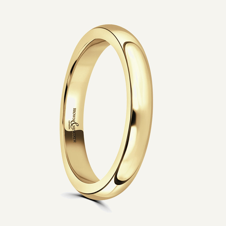 Ladies D-Shape Wedding Ring