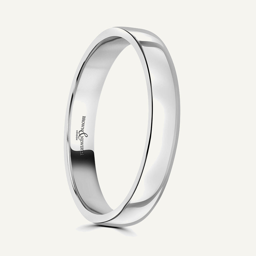 Ladies Modern Court Wedding Ring