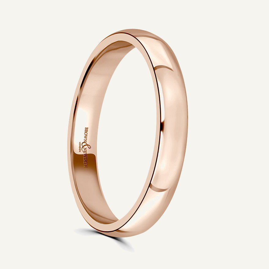 Ladies Classic Court Wedding Ring