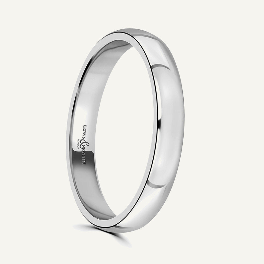 Ladies Classic Court Wedding Ring