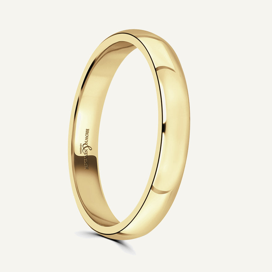 Ladies Classic Court Wedding Ring