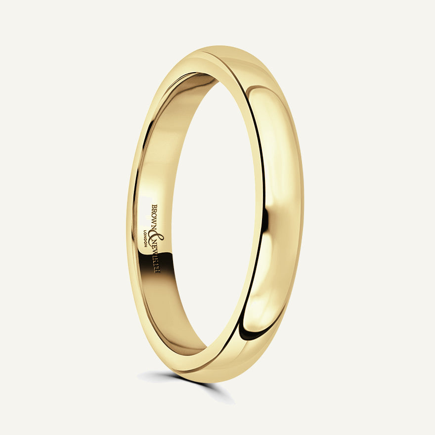 Ladies D-Shape Wedding Ring