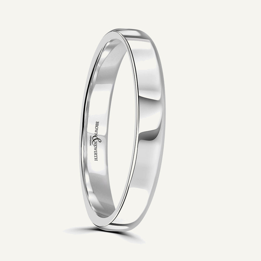 Ladies Softened Court Wedding Ring