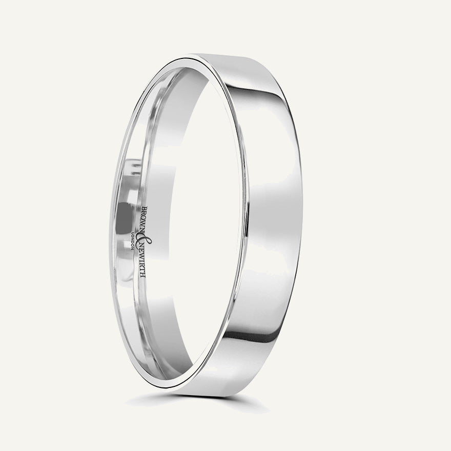 Gents Flat Court Wedding Ring