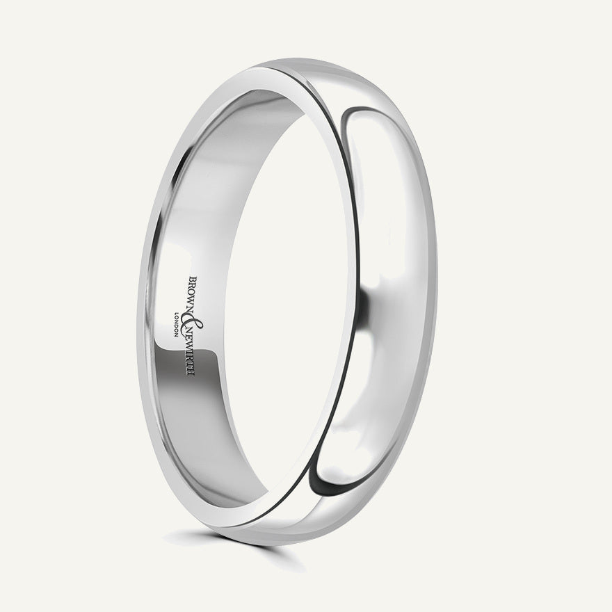 Ladies D-Shape Wedding Ring