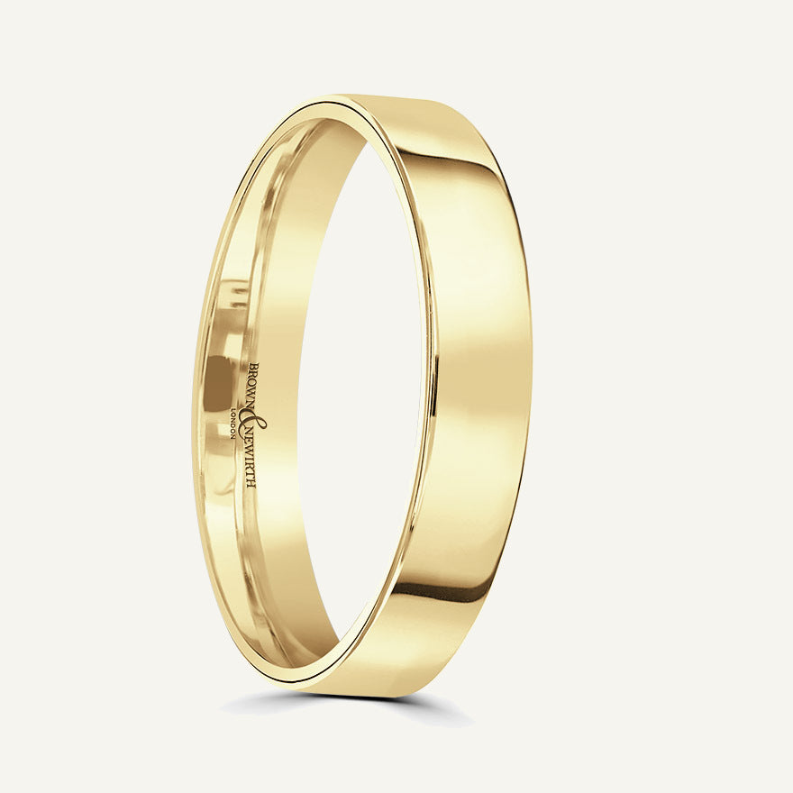 Gents Flat Court Wedding Ring