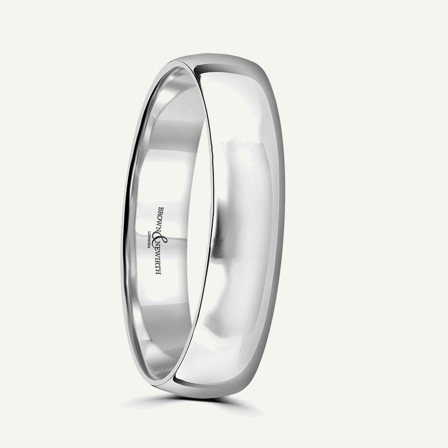 Ladies Classic Court Wedding Ring