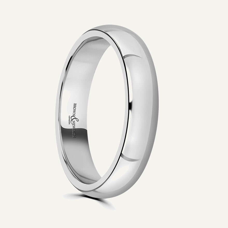 Ladies D-Shape Wedding Ring