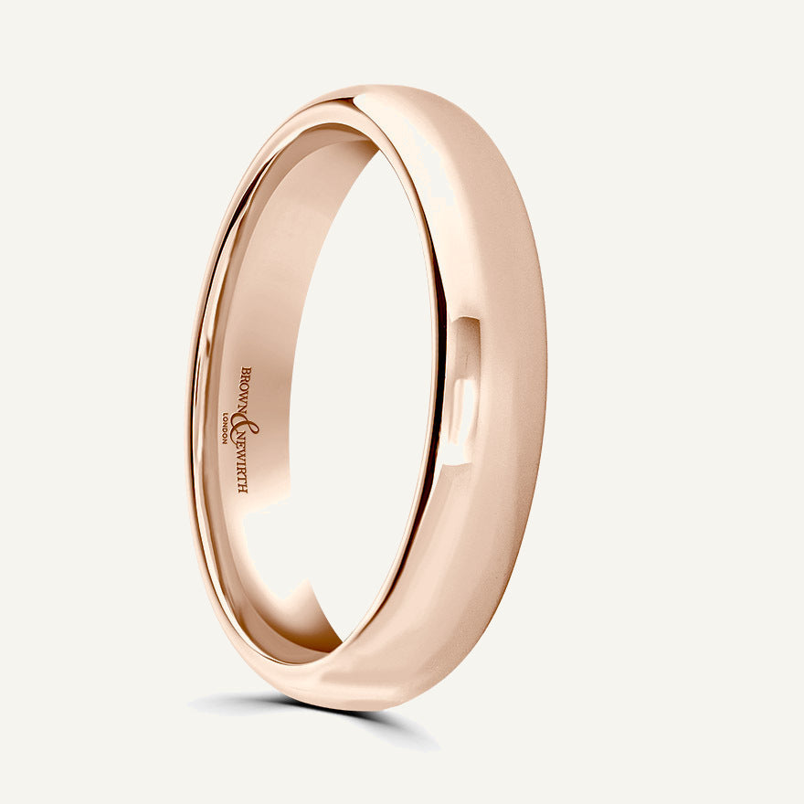 Ladies Softened Court Wedding Ring