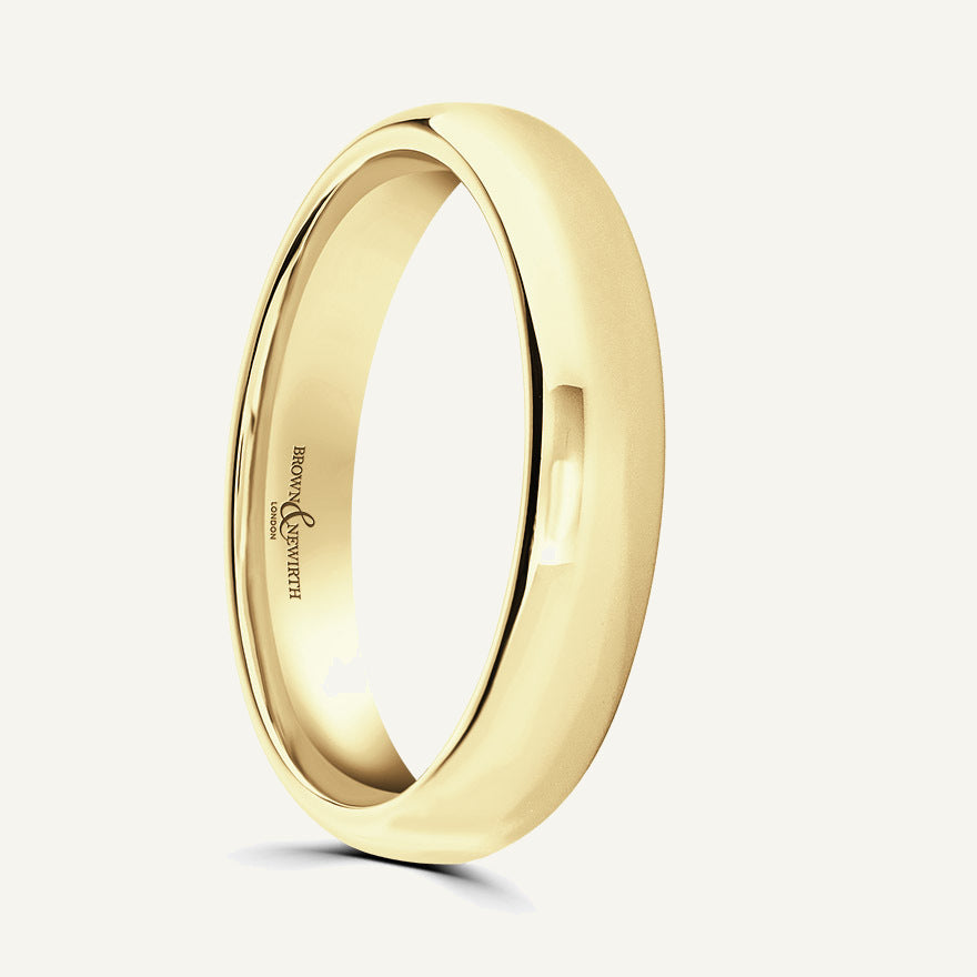 Ladies Softened Court Wedding Ring
