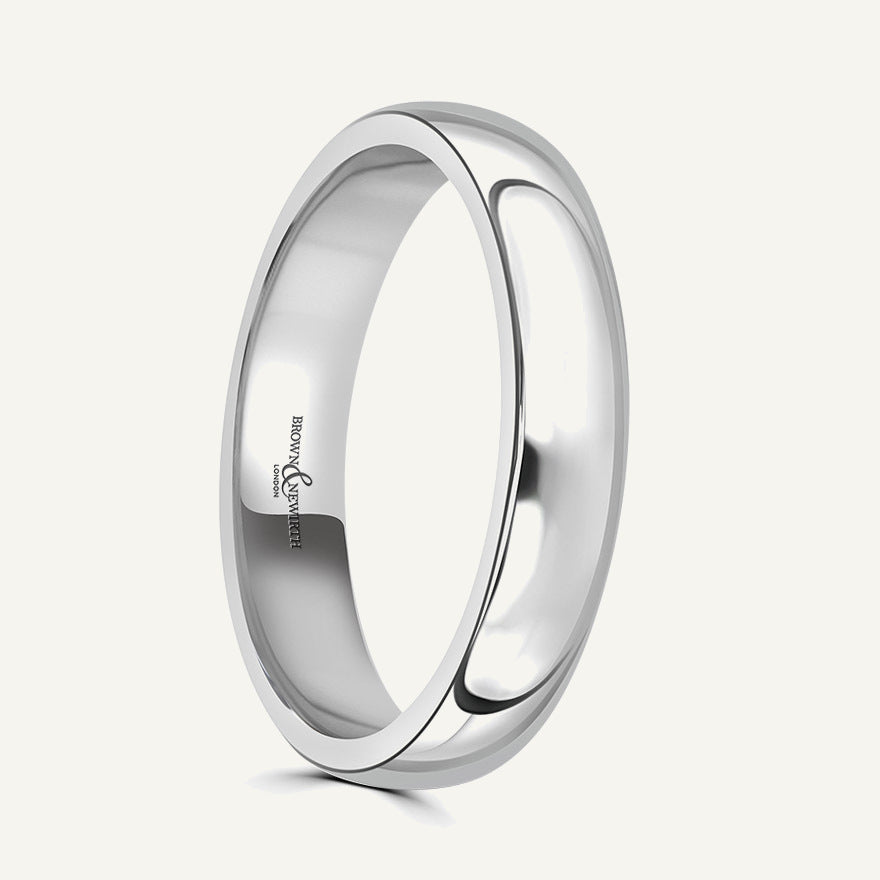 Ladies Classic Court Wedding Ring