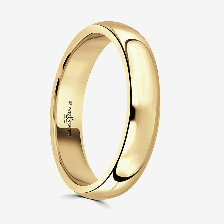 Ladies D-Shape Wedding Ring