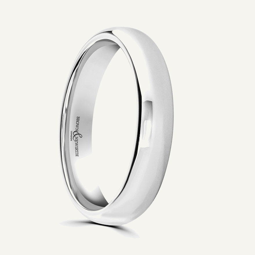 Ladies Softened Court Wedding Ring