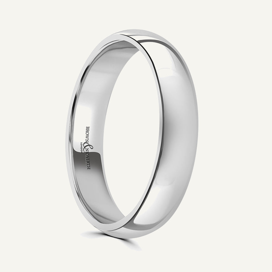 Ladies Classic Court Wedding Ring