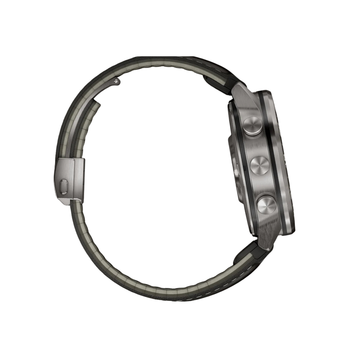 Crafted from lightweight Grade 5 titanium, its 47mm case is paired with a polished black ceramic bezel featuring UTC markings, creating a refined design inspired by professional flight instrumentation.