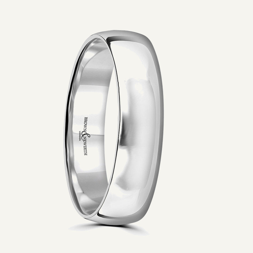 Ladies Classic Court Wedding Ring