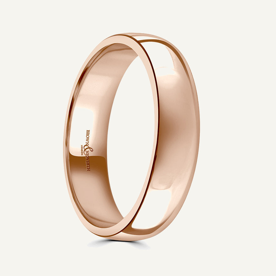 Ladies Classic Court Wedding Ring