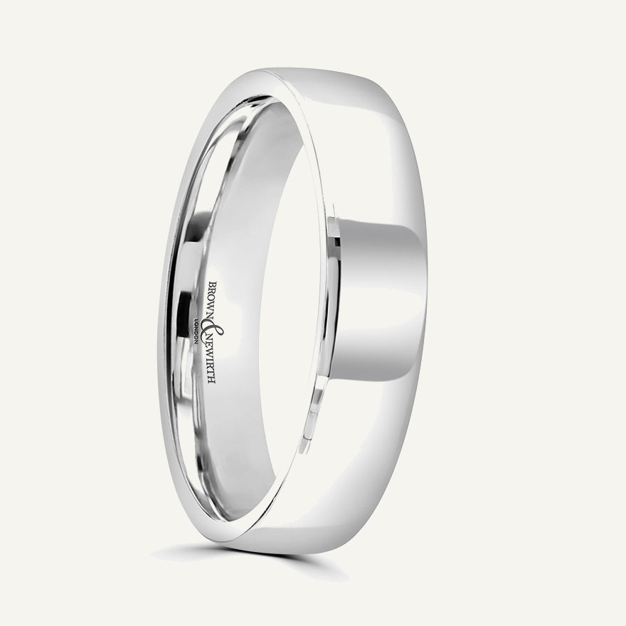 Gents Modern Court Wedding Ring