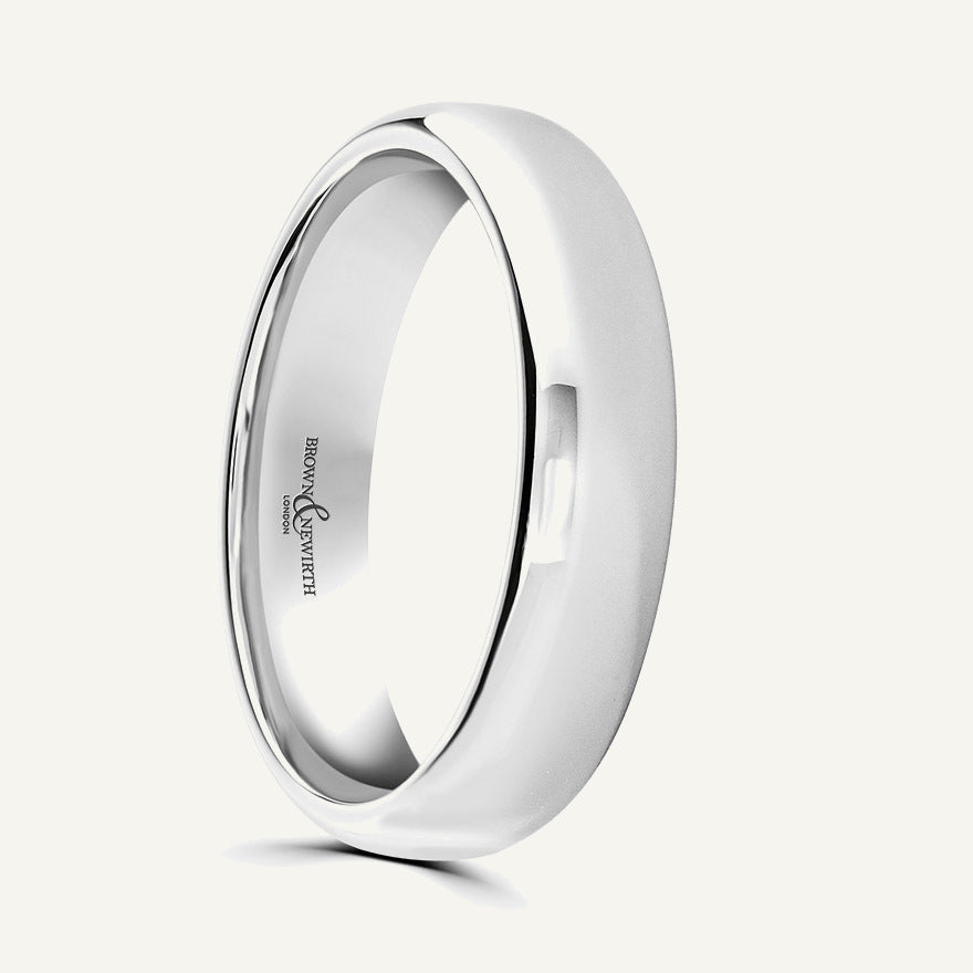 Ladies Softened Court Wedding Ring